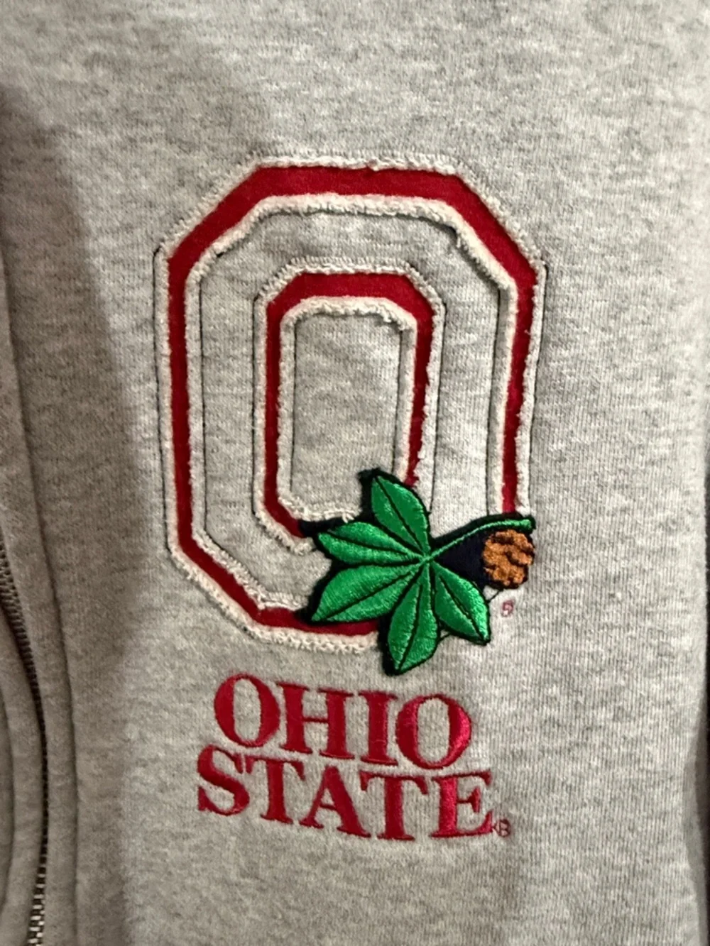 OHIO STATE BUCKEYES Zip Up Hoodie Youth Large Collegiate Kids